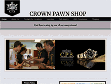 Tablet Screenshot of crownpawn.com